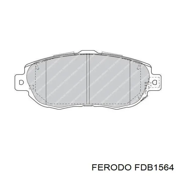 FDB1564 Ferodo pastillas de freno delanteras