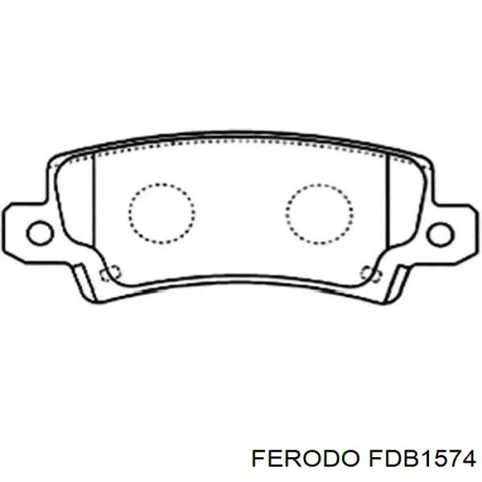 FDB1574 Ferodo pastillas de freno traseras