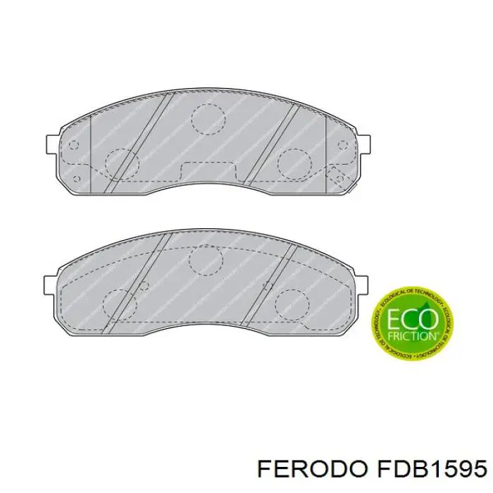 FDB1595 Ferodo pastillas de freno delanteras