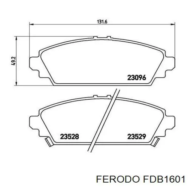 FDB1601 Ferodo pastillas de freno delanteras