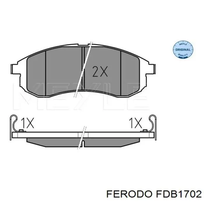 FDB1702 Ferodo pastillas de freno delanteras