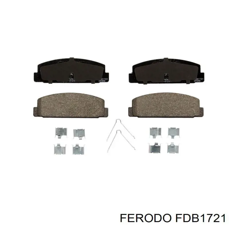 FDB1721 Ferodo pastillas de freno traseras