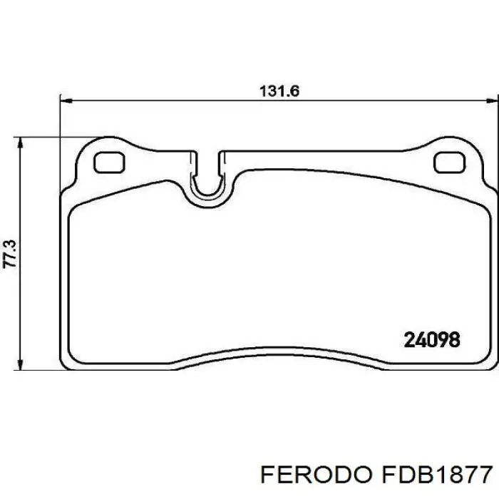 FDB1877 Ferodo pastillas de freno delanteras