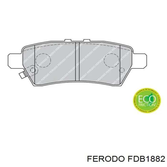 FDB1882 Ferodo pastillas de freno traseras