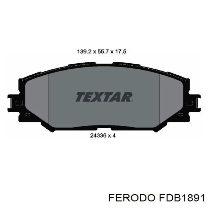 FDB1891 Ferodo pastillas de freno delanteras