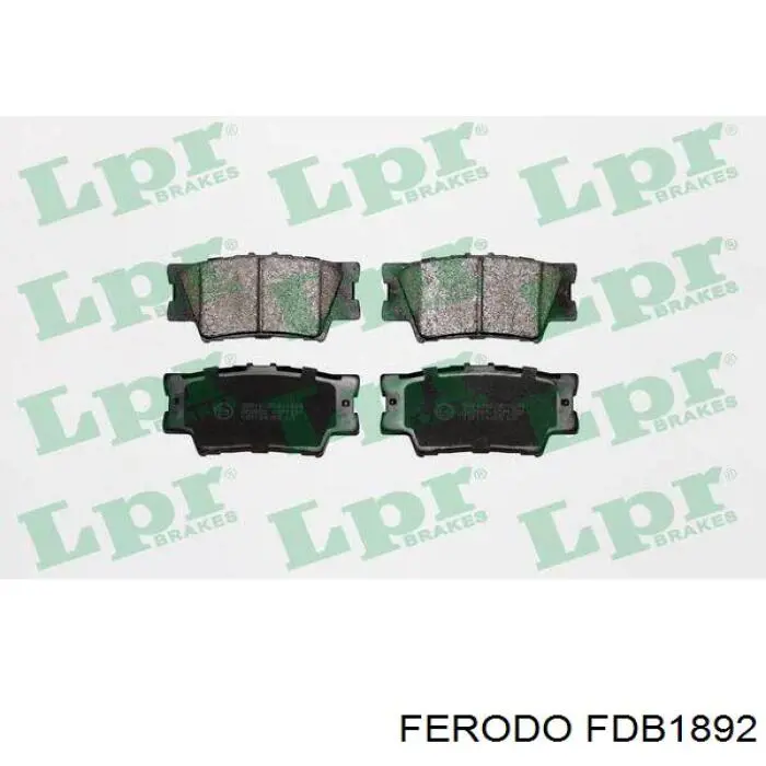 FDB1892 Ferodo pastillas de freno traseras