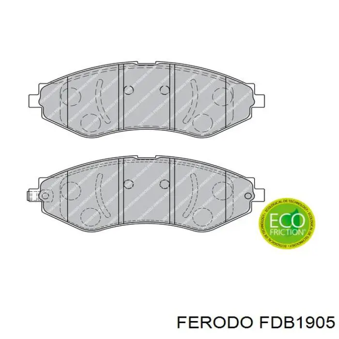 FDB1905 Ferodo pastillas de freno delanteras