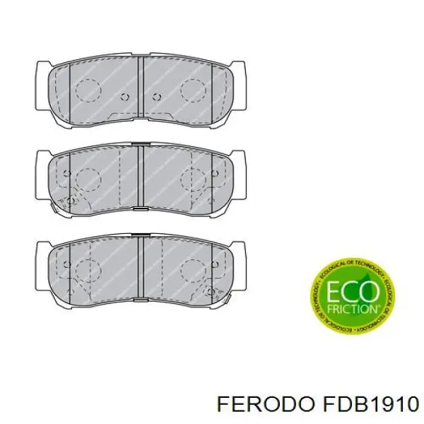 FDB1910 Ferodo pastillas de freno traseras