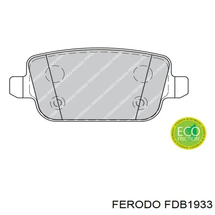 FDB1933 Ferodo pastillas de freno traseras