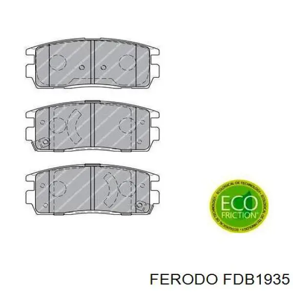 FDB1935 Ferodo pastillas de freno traseras