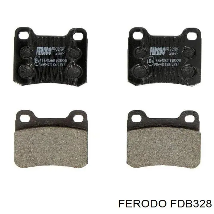 FDB328 Ferodo pastillas de freno traseras