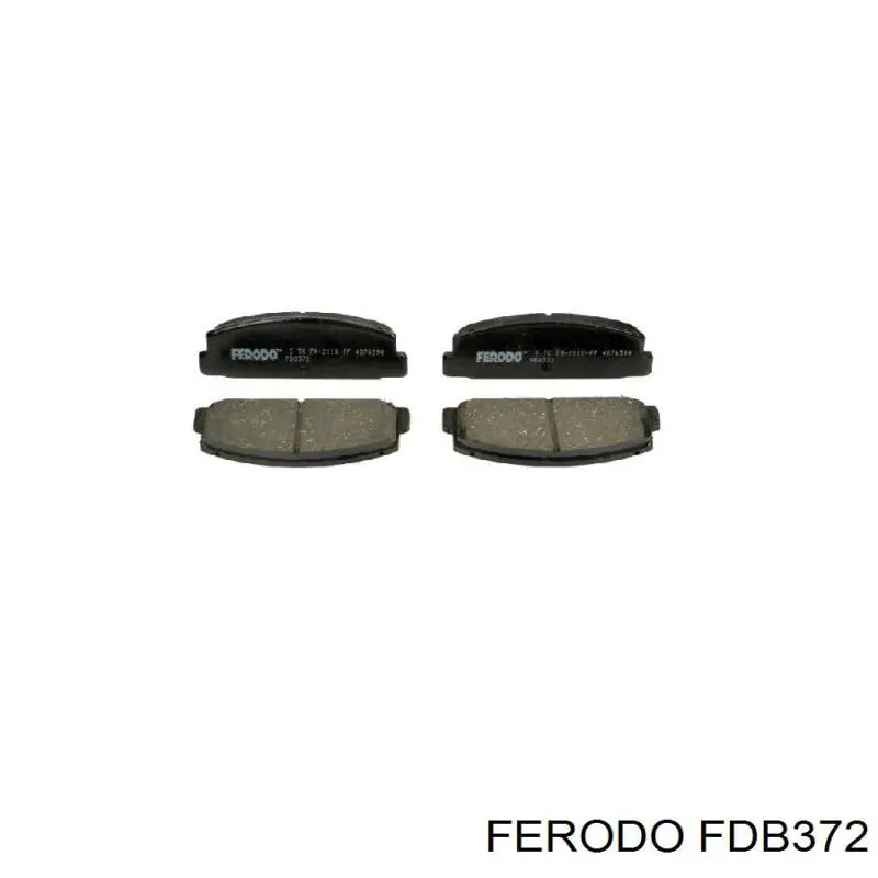 FDB372 Ferodo pastillas de freno traseras