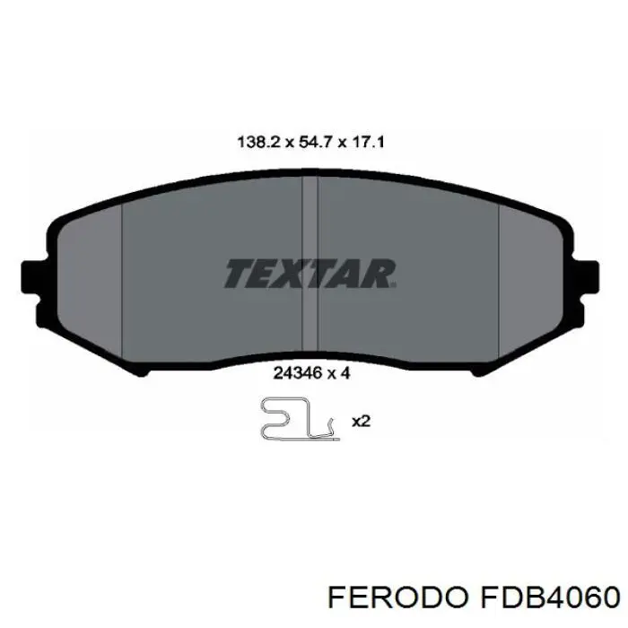 FDB4060 Ferodo pastillas de freno delanteras