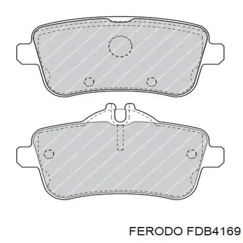 FDB4169 Ferodo pastillas de freno traseras