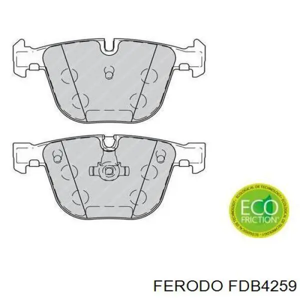 FDB4259 Ferodo pastillas de freno traseras