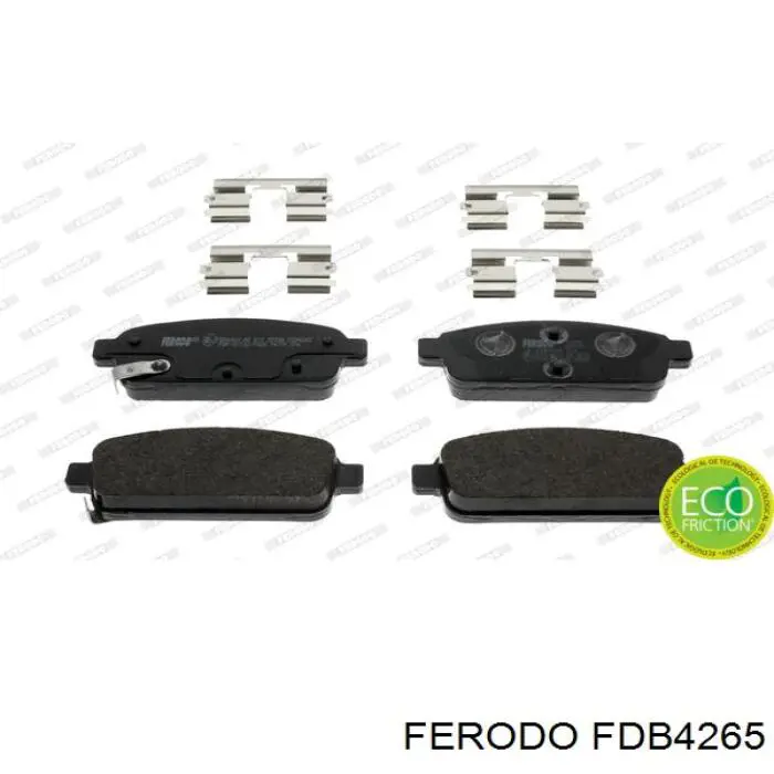 FDB4265 Ferodo pastillas de freno traseras