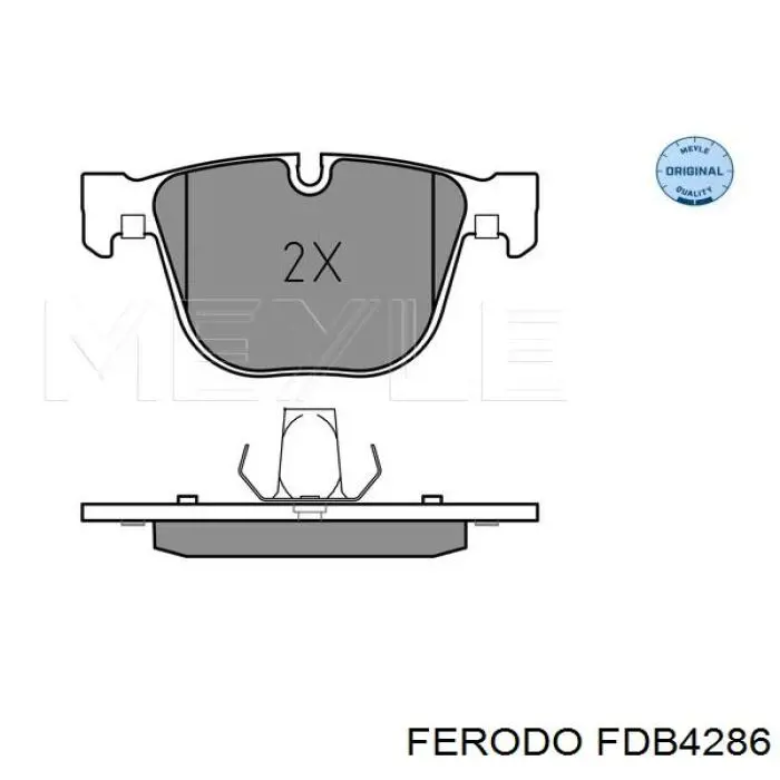 FDB4286 Ferodo pastillas de freno traseras