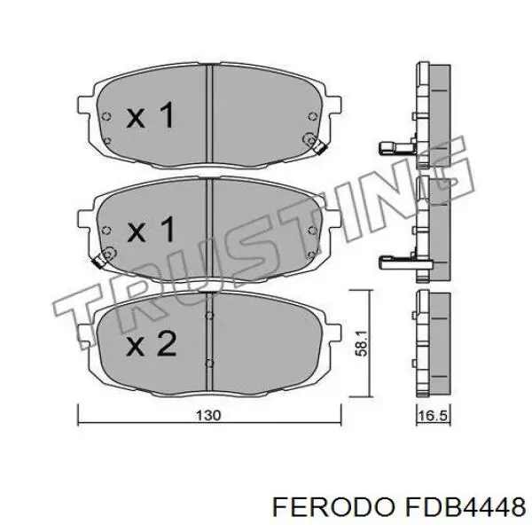 FDB4448 Ferodo pastillas de freno delanteras