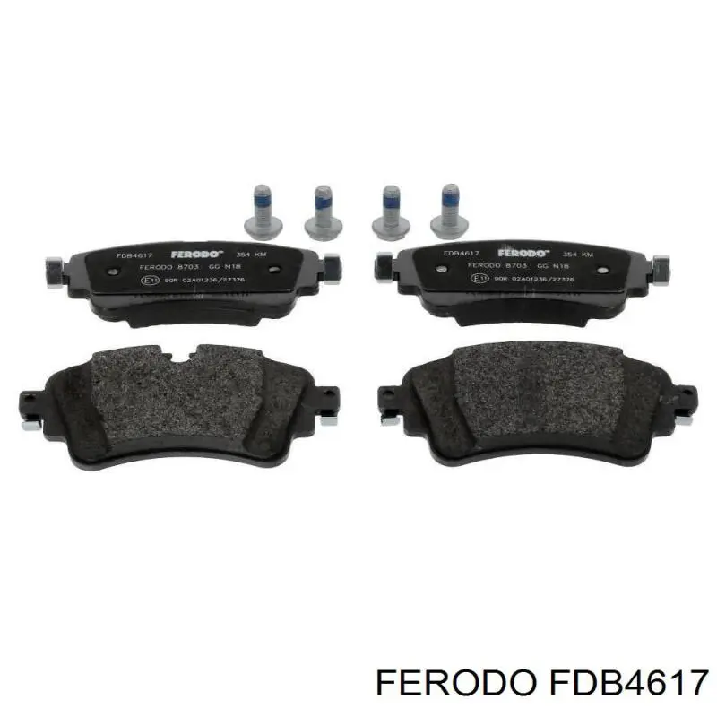 FDB4617 Ferodo pastillas de freno traseras