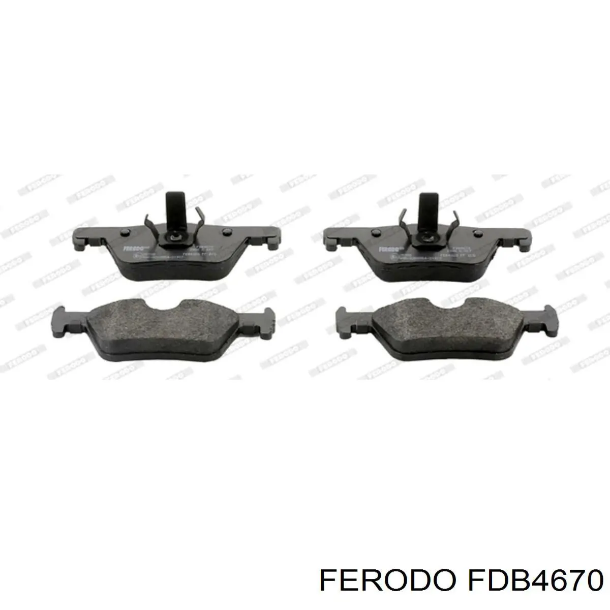 FDB4670 Ferodo pastillas de freno traseras