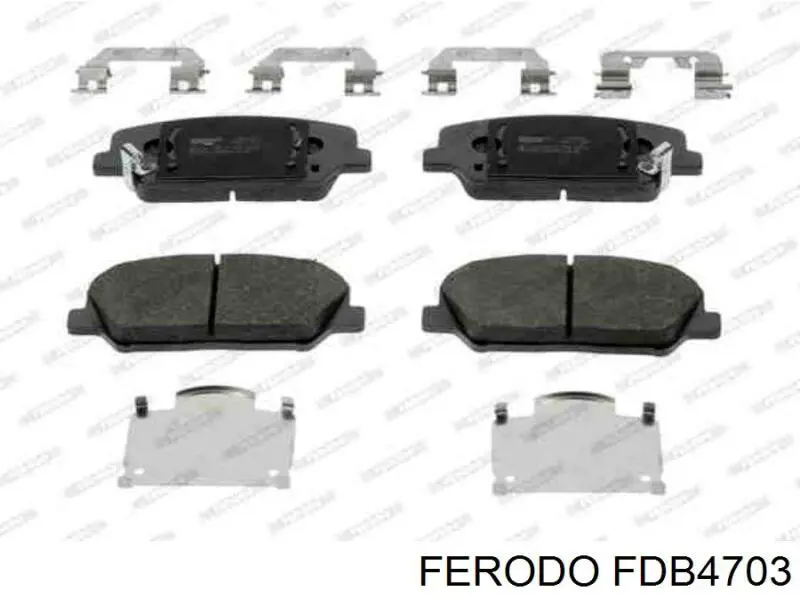 FDB4703 Ferodo pastillas de freno delanteras