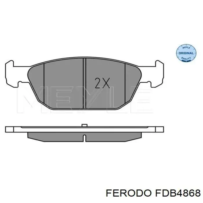 FDB4868 Ferodo pastillas de freno delanteras