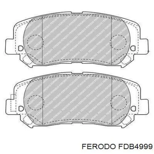 FDB4999 Ferodo pastillas de freno delanteras