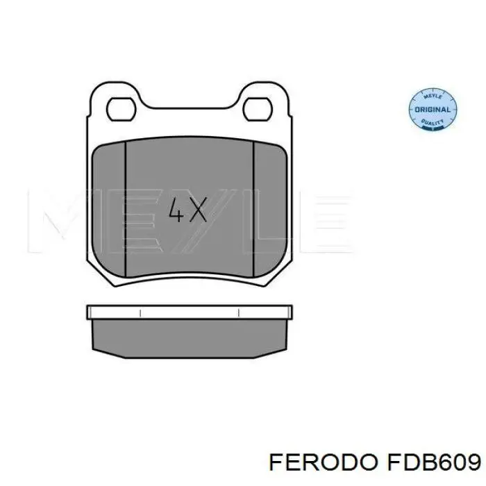 FDB609 Ferodo pastillas de freno traseras