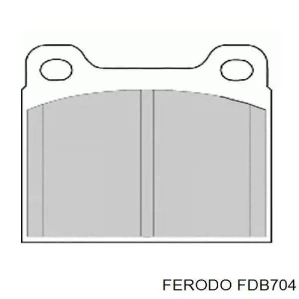 FDB704 Ferodo pastillas de freno traseras