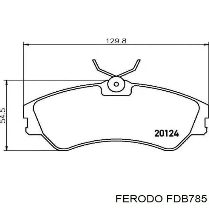 FDB785 Ferodo pastillas de freno delanteras