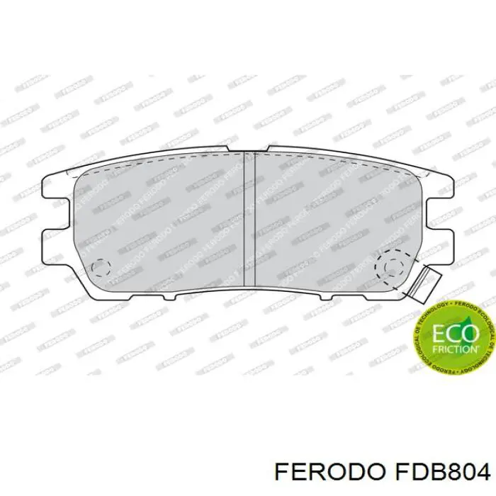 FDB804 Ferodo pastillas de freno traseras