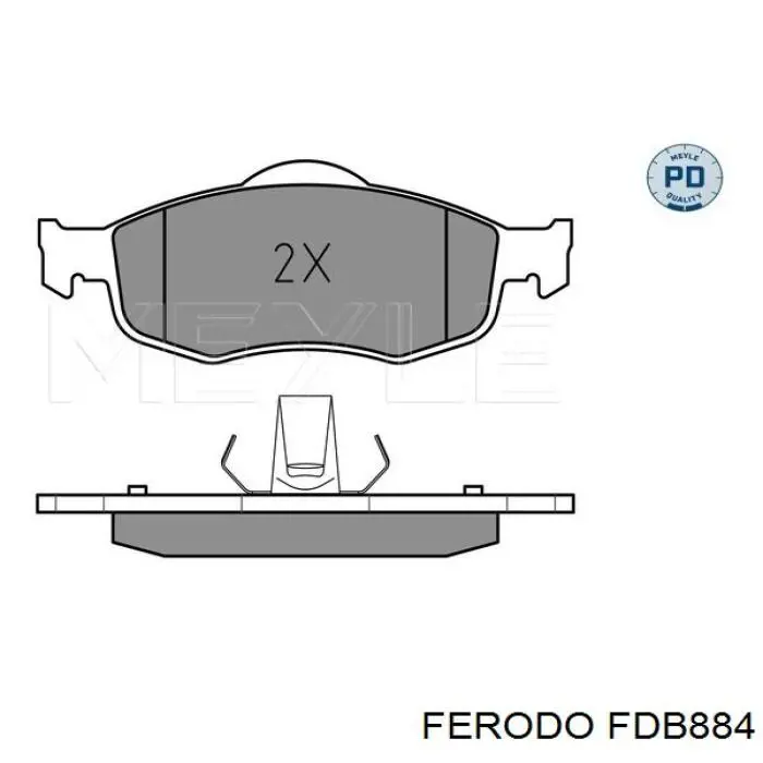 FDB884 Ferodo pastillas de freno delanteras