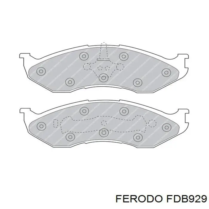 FDB929 Ferodo pastillas de freno delanteras