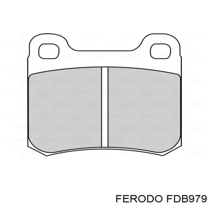 FDB979 Ferodo pastillas de freno traseras