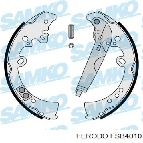 FSB4010 Ferodo zapatas de frenos de tambor traseras