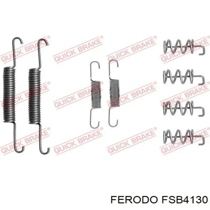 FSB4130 Ferodo juego de zapatas de frenos, freno de estacionamiento