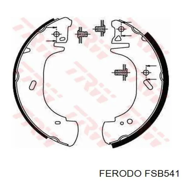 FSB541 Ferodo zapatas de frenos de tambor traseras