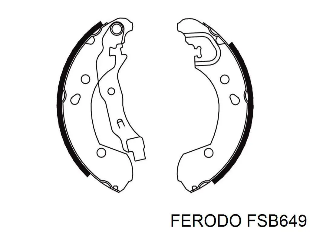 FSB649 Ferodo zapatas de frenos de tambor traseras