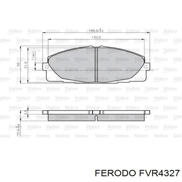 FVR4327 Ferodo pastillas de freno delanteras