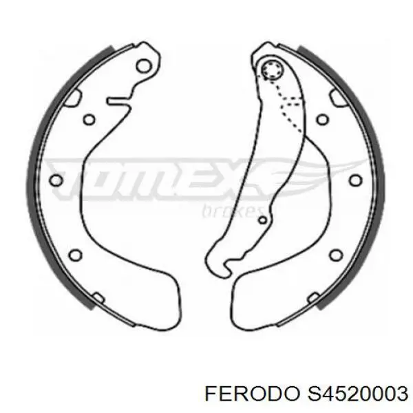 ADBP410031 Blue Print zapatas de frenos de tambor traseras