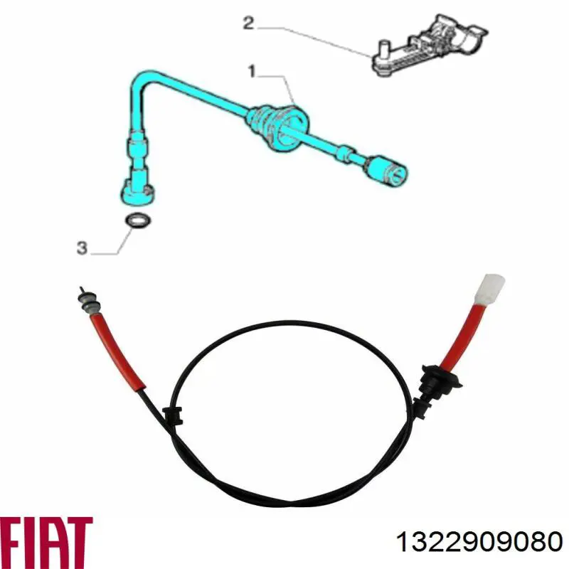 1322909080 Fiat/Alfa/Lancia cable para velocimetro