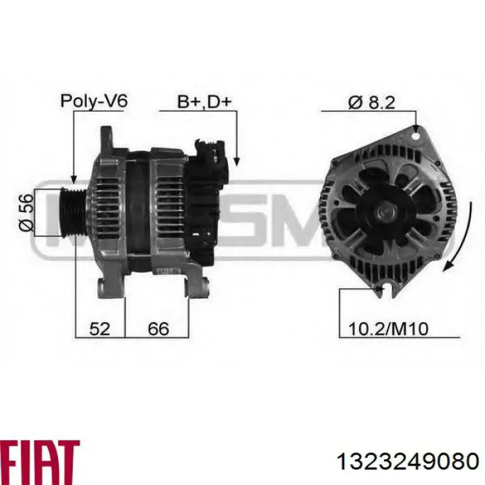 1323249080 Fiat/Alfa/Lancia alternador