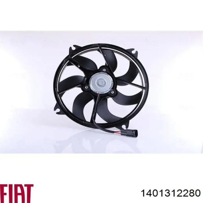 1401312280 Fiat/Alfa/Lancia ventilador (rodete +motor refrigeración del motor con electromotor, izquierdo)