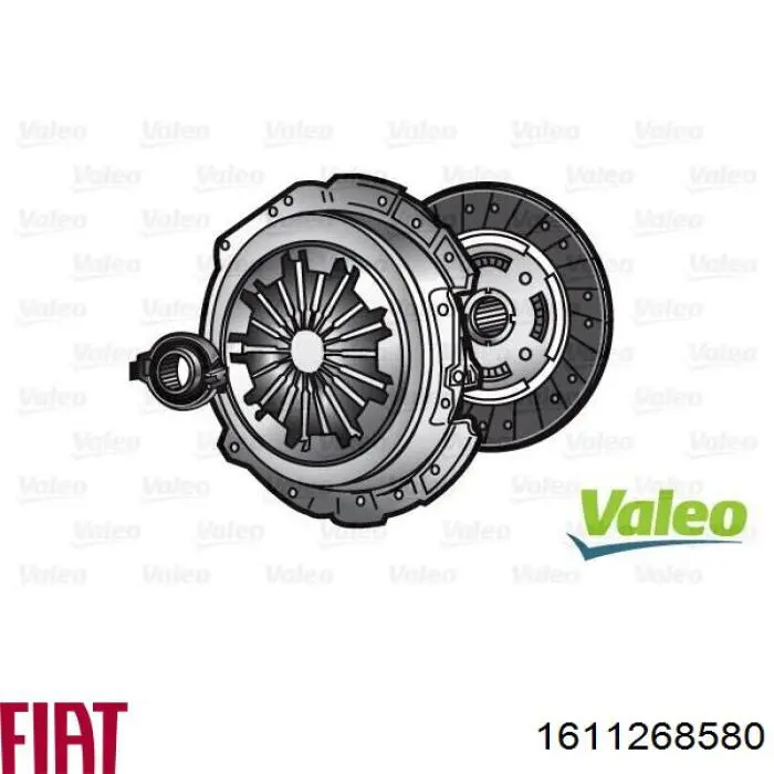 1611268580 Fiat/Alfa/Lancia kit de embrague (3 partes)