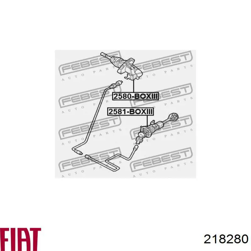 218280 Fiat/Alfa/Lancia cilindro maestro de embrague