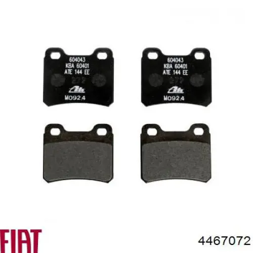 4467072 Fiat/Alfa/Lancia pastillas de freno traseras