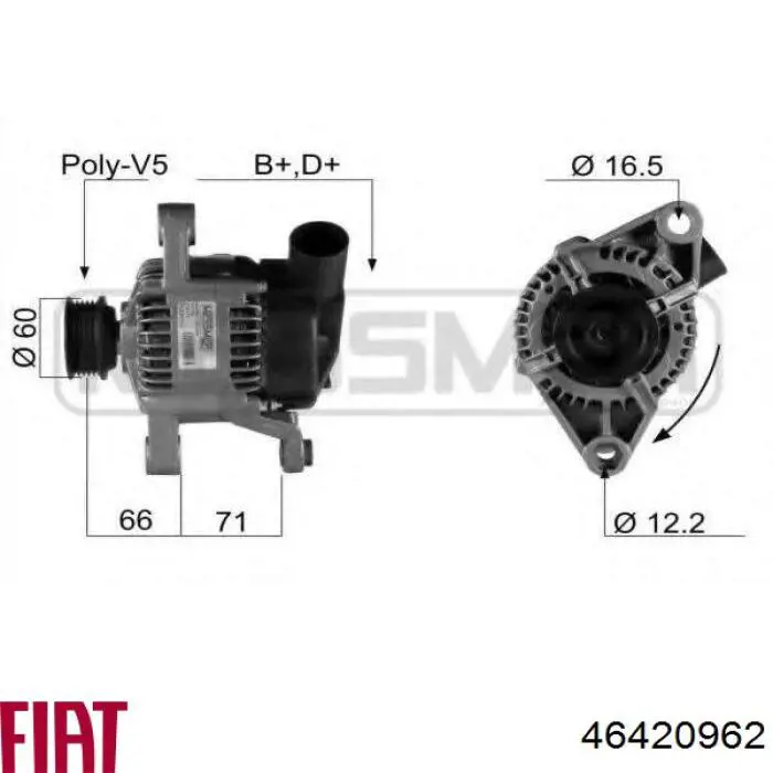 46420962 Fiat/Alfa/Lancia alternador