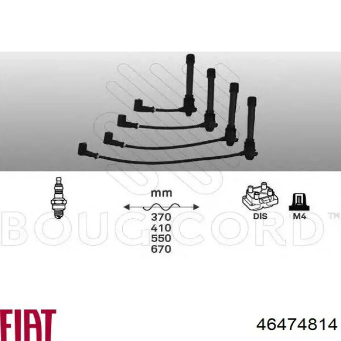 46474814 Fiat/Alfa/Lancia juego de cables de encendido