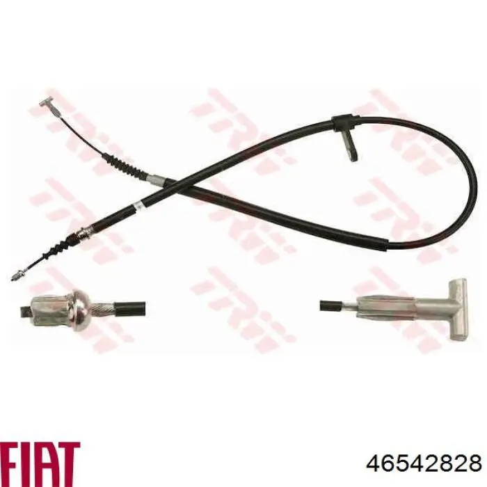 46542828 Fiat/Alfa/Lancia cable de freno de mano trasero izquierdo