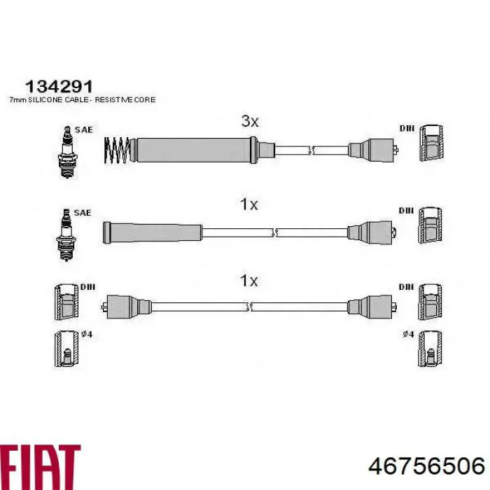 46756506 Fiat/Alfa/Lancia juego de cables de encendido